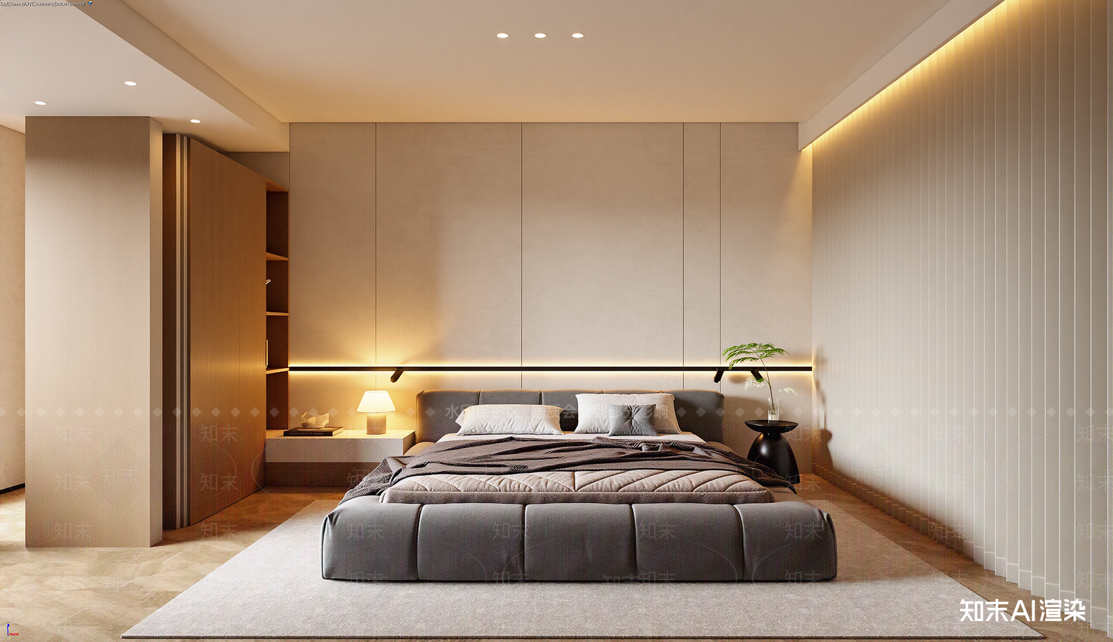 侘寂家居卧室3D模型下载【ID:1221802456】