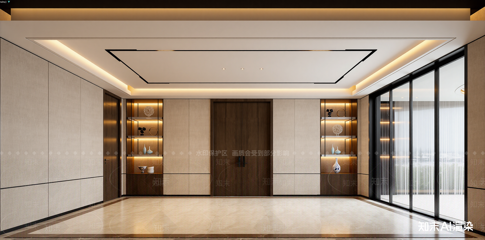 新中式玄关3D模型下载【ID:1221639858】