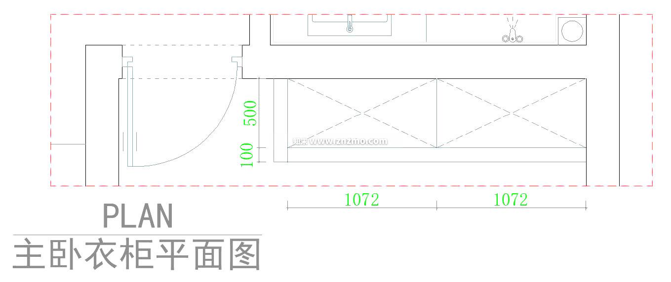 衣柜cad施工图下载【ID:178035188】