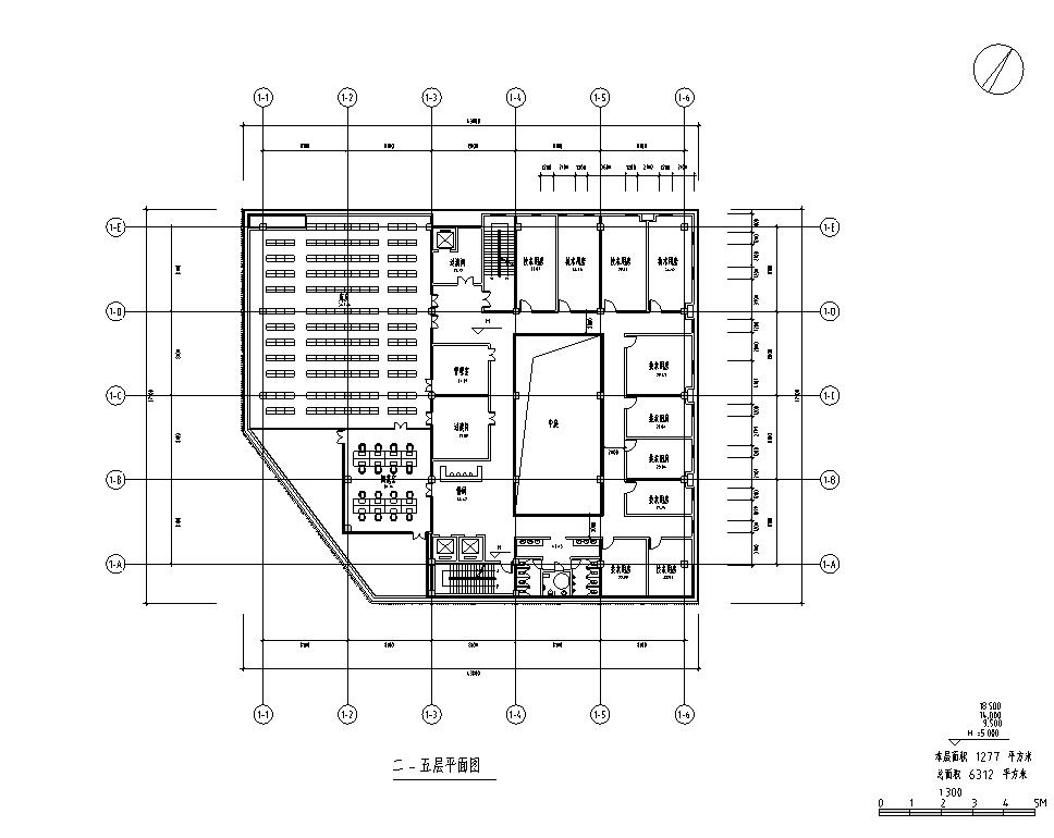 [四川]现代风格行政办公楼建筑施工图cad施工图下载【ID:165157121】