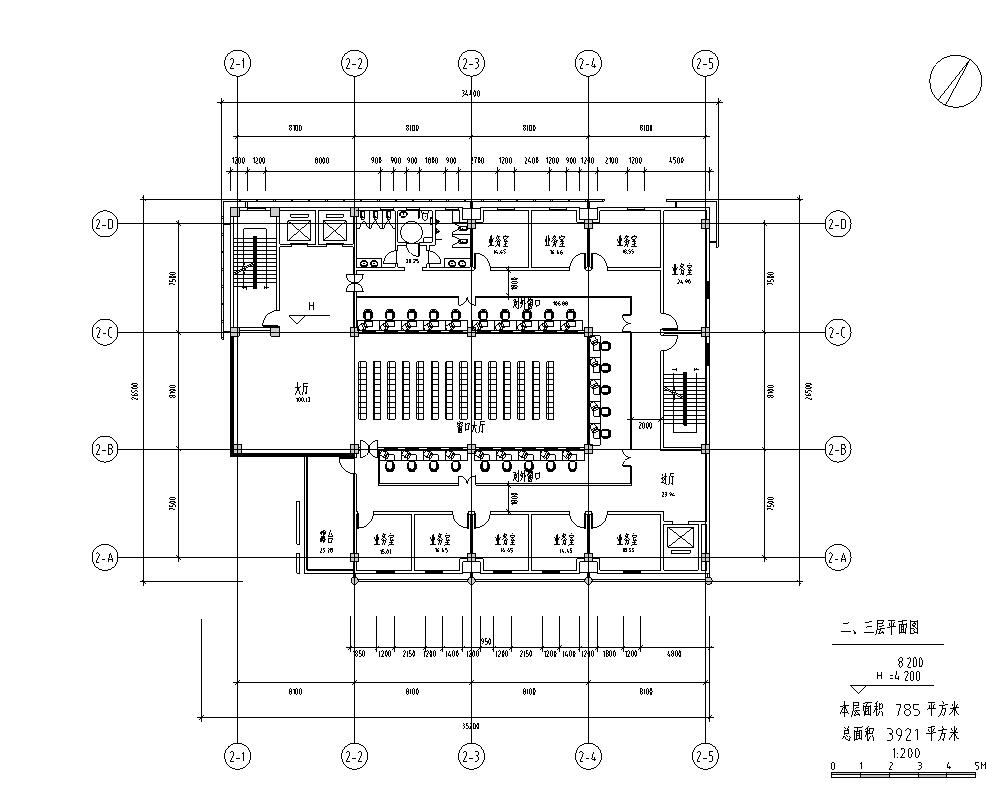 [四川]现代风格行政办公楼建筑施工图cad施工图下载【ID:165157121】