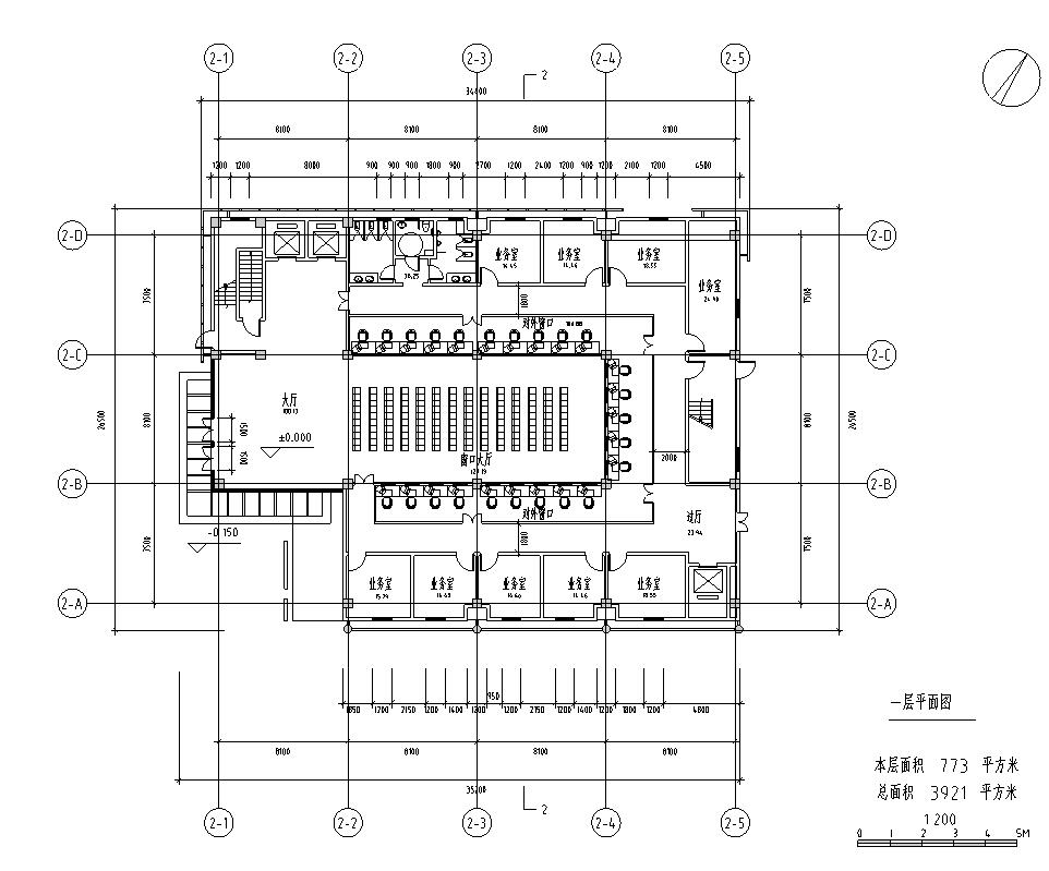 [四川]现代风格行政办公楼建筑施工图cad施工图下载【ID:165157121】