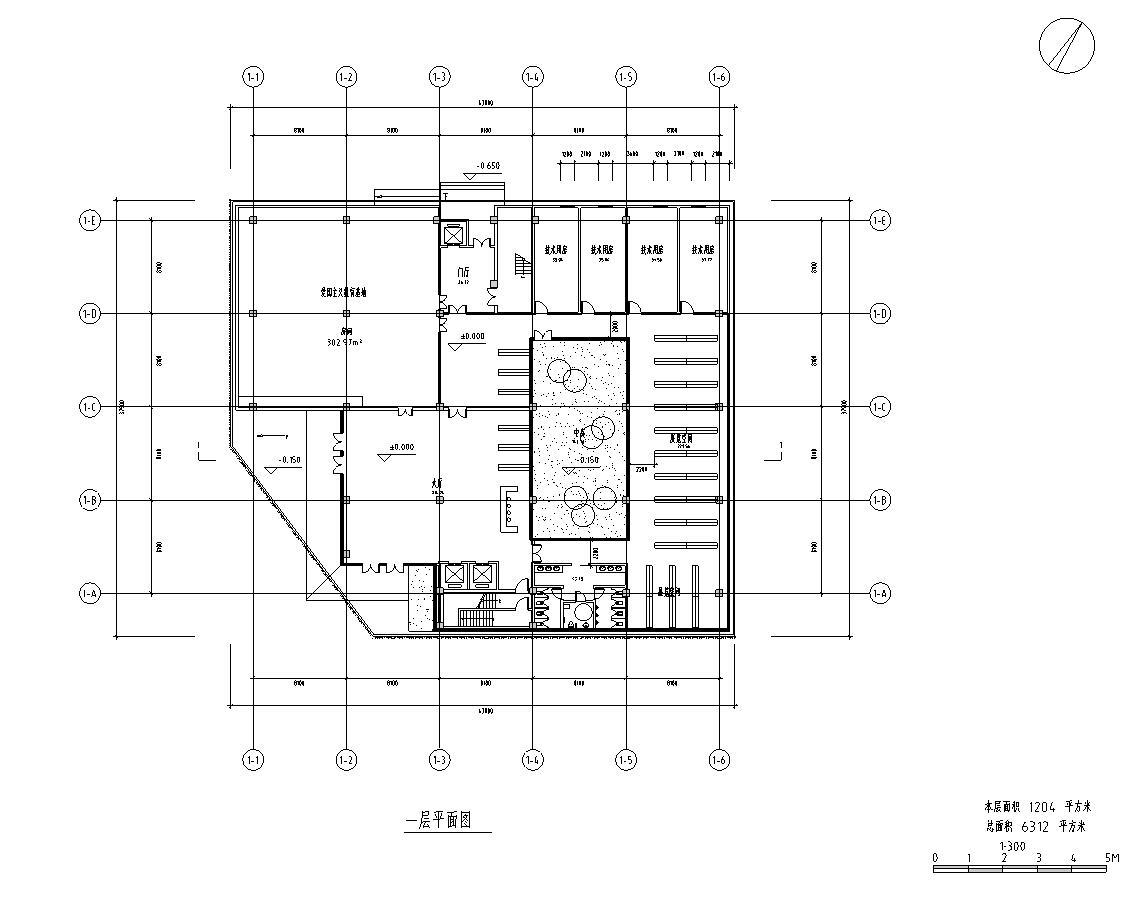 [四川]现代风格行政办公楼建筑施工图cad施工图下载【ID:149933117】