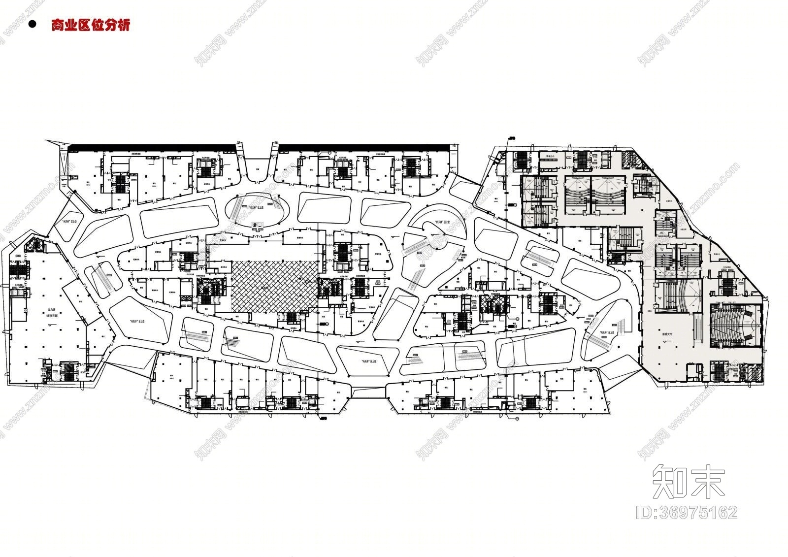 BONA博纳国际影城台州店设计方案装施图水暖电cad施工图下载【ID:36975162】