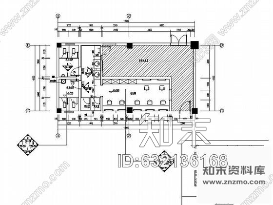 施工图广州某大学化妆间装修图施工图下载【ID:632136168】