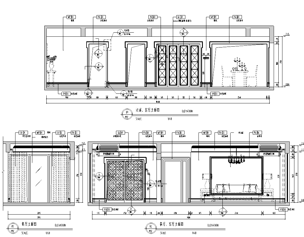 [广东]东莞某住宅样板房D3户型施工图cad施工图下载【ID:160494183】