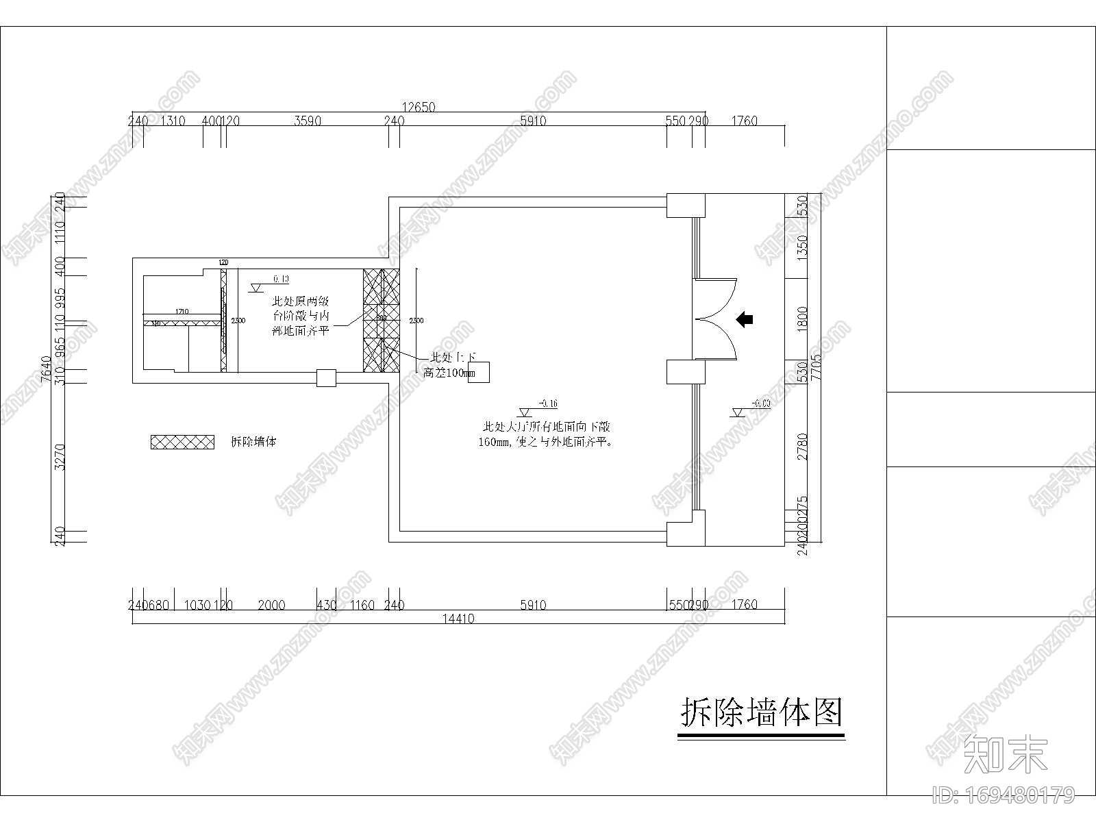 美发店施工图cad施工图下载【ID:169480179】