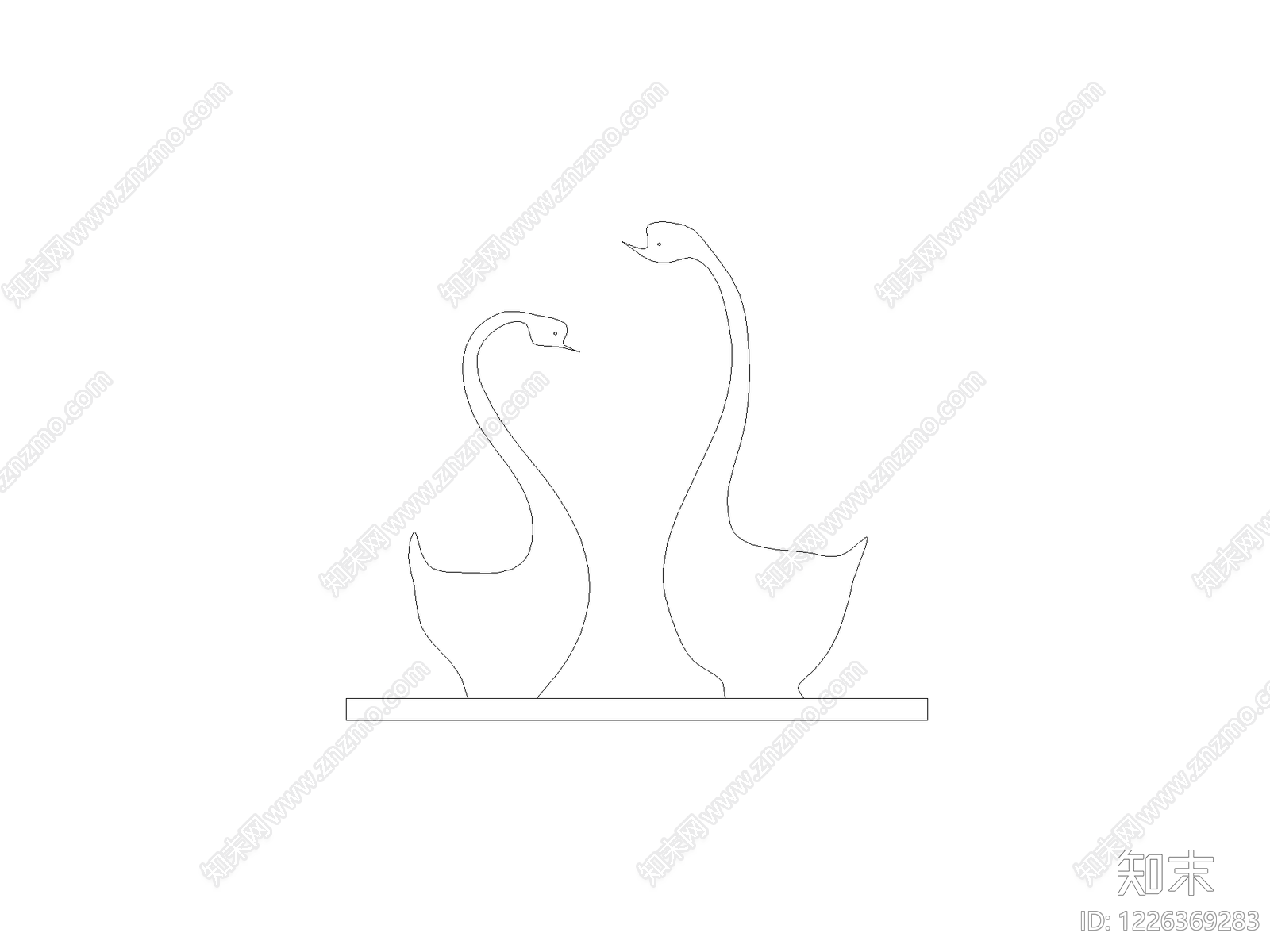 摆件cad施工图下载【ID:1226369283】