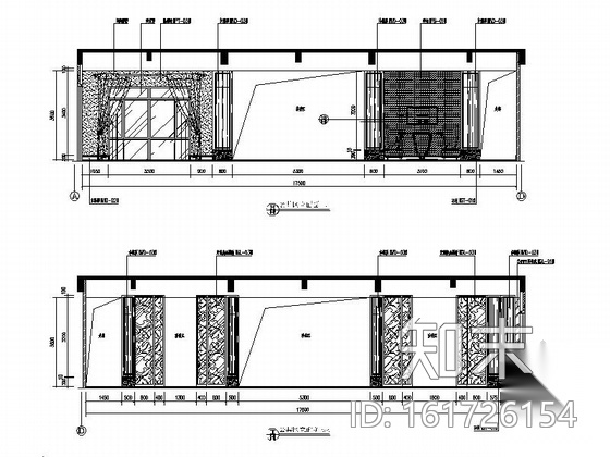 [郑州]金碧辉煌售楼处室内施工图（含电气系统及材料表）cad施工图下载【ID:161726154】