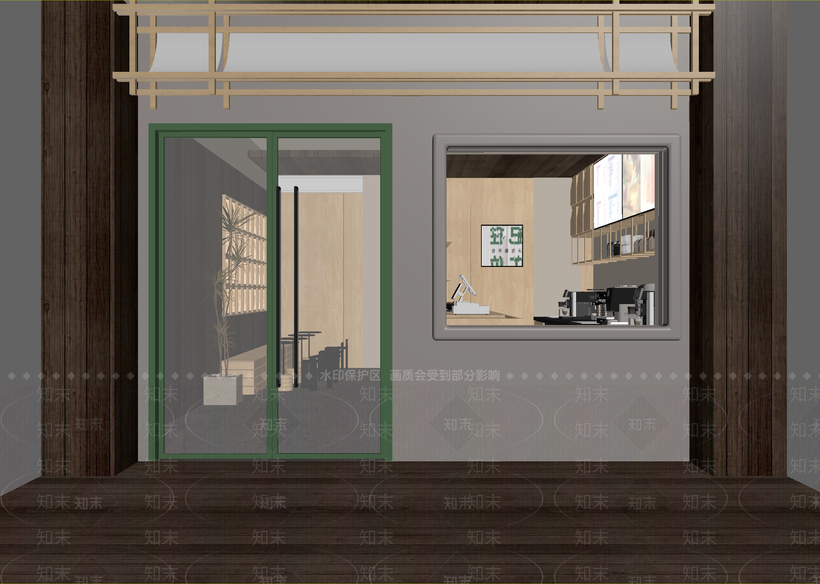 新中式咖啡厅3D模型下载【ID:1214812117】