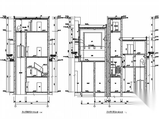 [深圳]十九层现代风格办公楼建筑施工图（经典立面）cad施工图下载【ID:167507101】