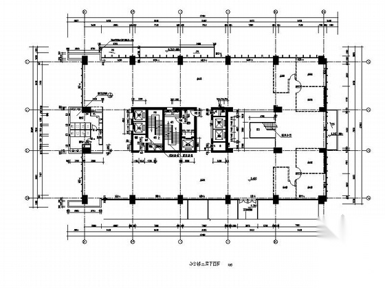 [深圳]十九层现代风格办公楼建筑施工图（经典立面）cad施工图下载【ID:167507101】