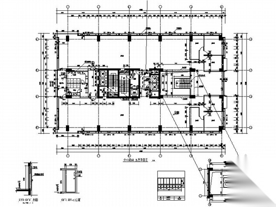 [深圳]十九层现代风格办公楼建筑施工图（经典立面）cad施工图下载【ID:167507101】