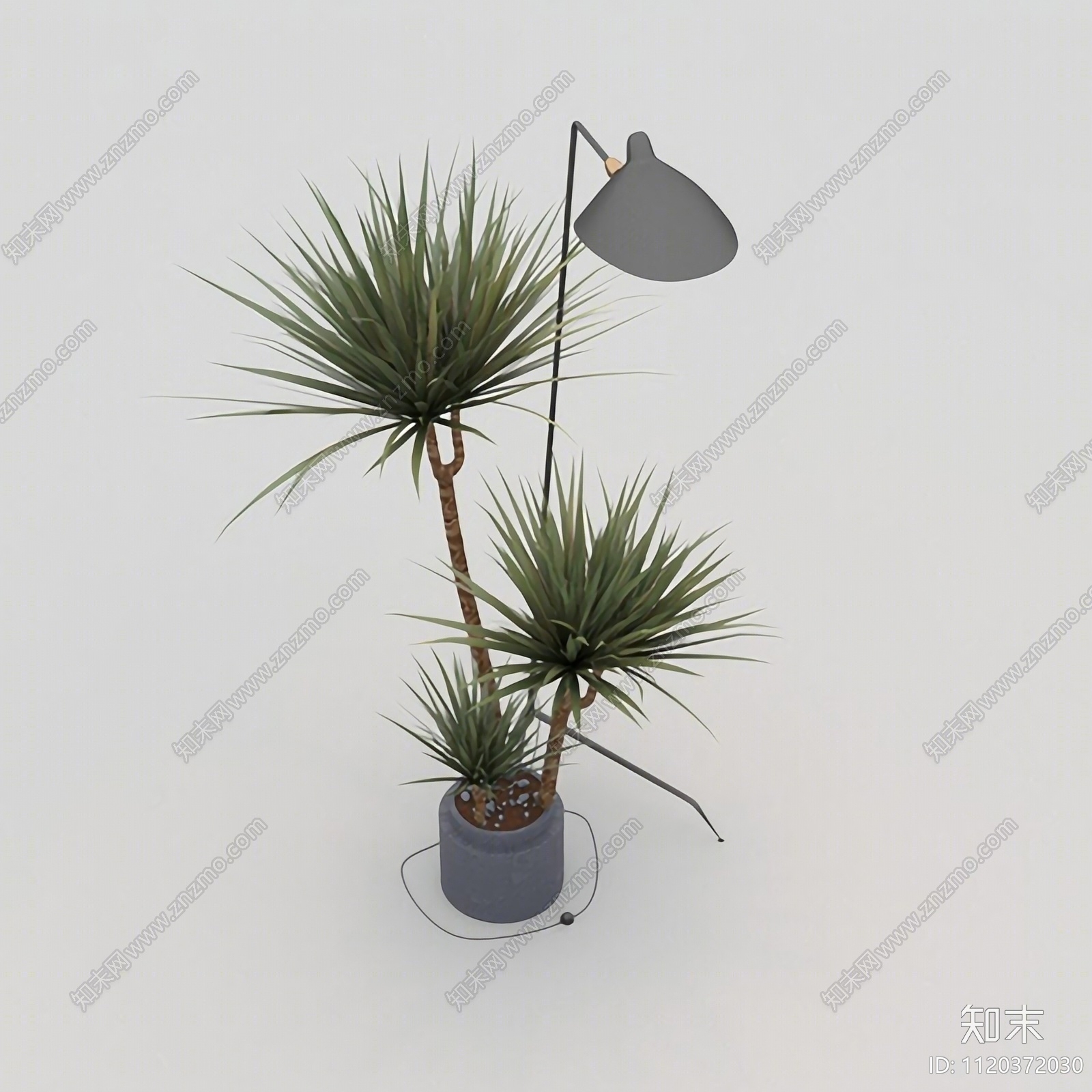 北欧简约绿植盆栽3D模型下载【ID:1125249489】