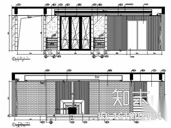 [安徽]某现代别墅样板房施工图cad施工图下载【ID:161902134】