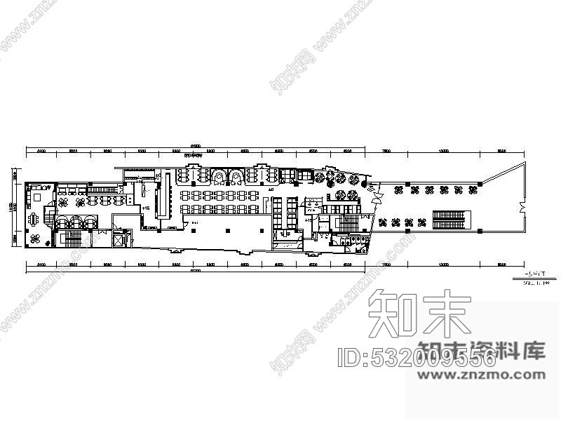 施工图南京1088㎡主题餐厅设计图cad施工图下载【ID:532009556】