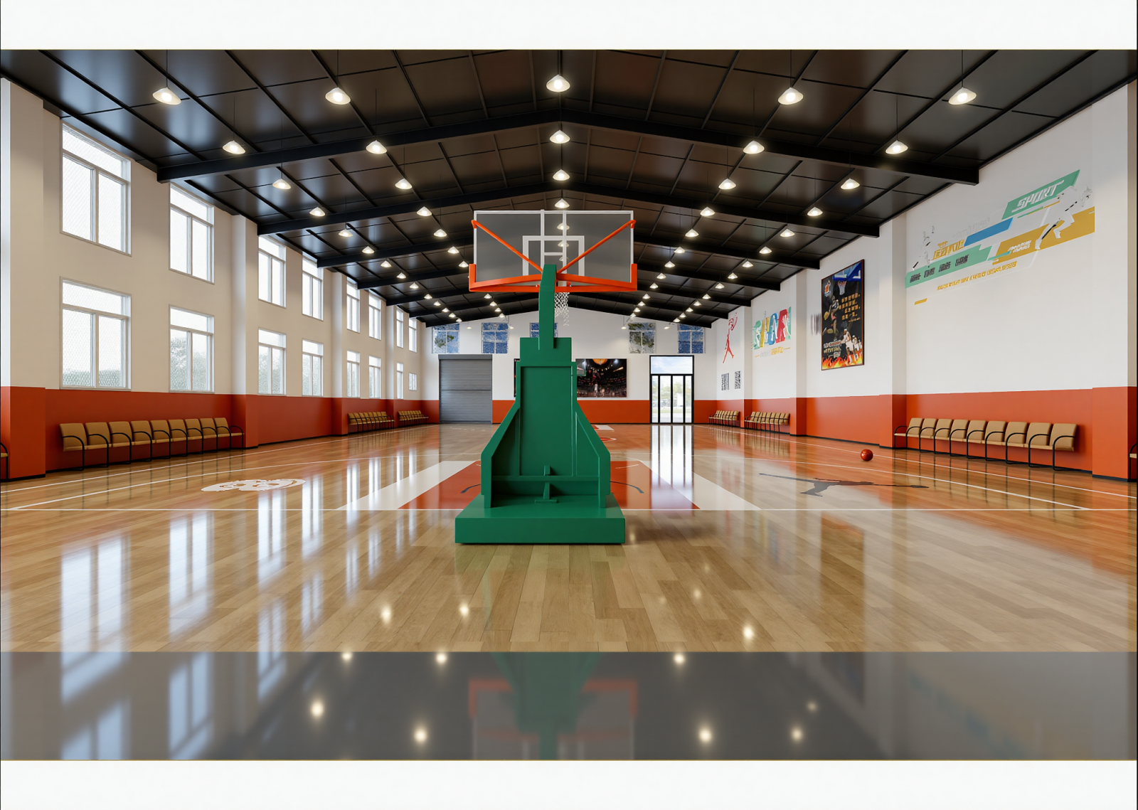 现代篮球场3D模型下载【ID:1215045115】