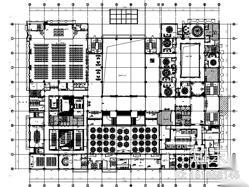 [山东]蓬莱古城北关路知名5星大酒店室内设计施工图（...cad施工图下载【ID:161868146】