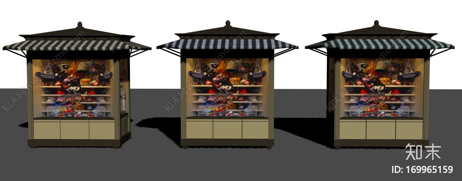 欧式售货亭CG模型下载【ID:169965159】