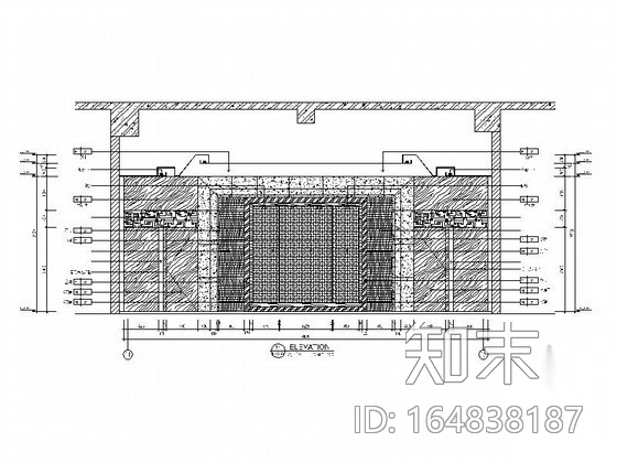 [江苏]某剧院大剧场后厅施工图（含效果）cad施工图下载【ID:164838187】