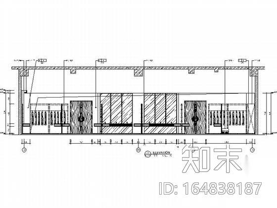 [江苏]某剧院大剧场后厅施工图（含效果）cad施工图下载【ID:164838187】