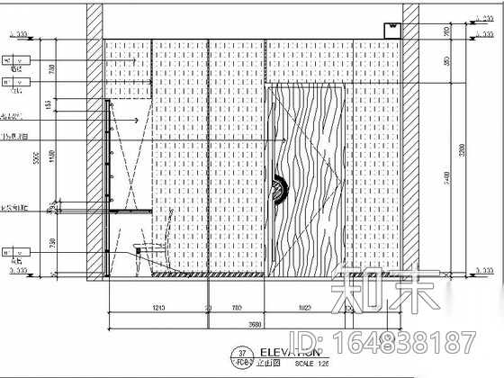 [江苏]某剧院大剧场后厅施工图（含效果）cad施工图下载【ID:164838187】