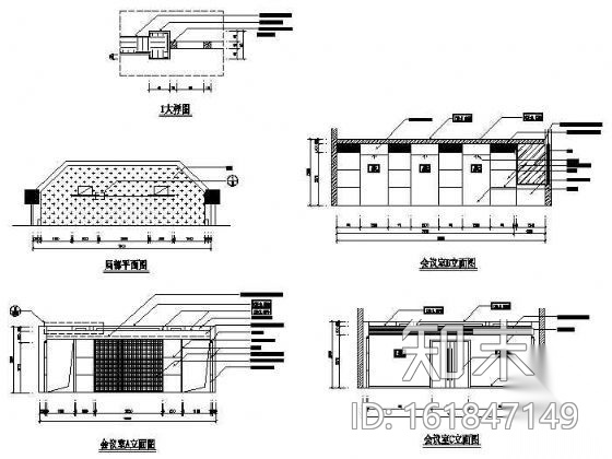 某信息公司办公室装修图cad施工图下载【ID:161847149】