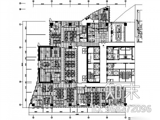 制药公司办公室装修图cad施工图下载【ID:968272096】