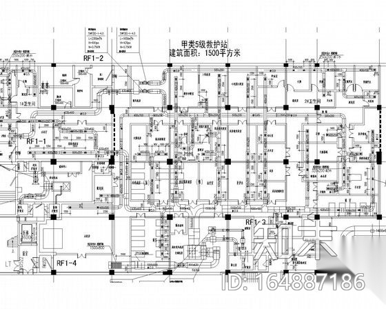 [浙江]高层医院建空调通风及防排烟系统设计施工图（全直...施工图下载【ID:164887186】