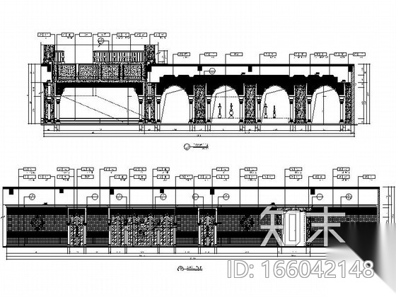 某豪华环球国际娱乐会所施工图（含效果）cad施工图下载【ID:166042148】