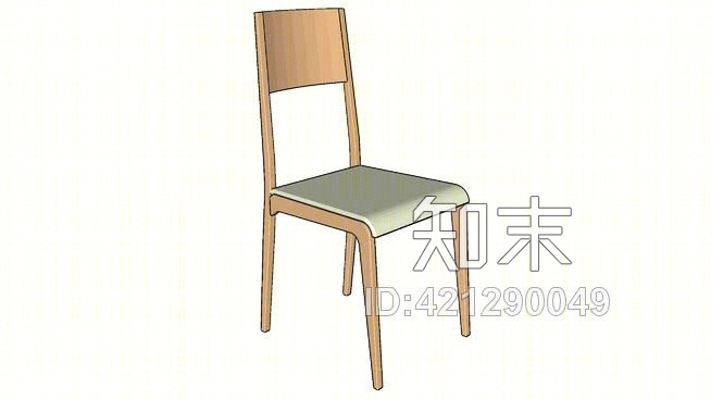 餐椅SU模型下载【ID:421290049】