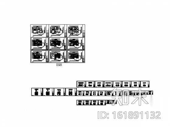 [江苏]某豪华三层别墅室内设计施工图cad施工图下载【ID:161891132】