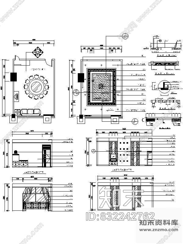 图块/节点餐厅包间详图Ⅱcad施工图下载【ID:832242762】