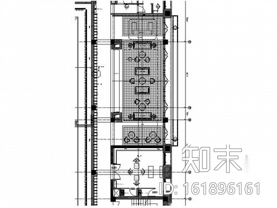 [拉萨]某中式风格假日酒店茶室室内装修施工图cad施工图下载【ID:161896161】