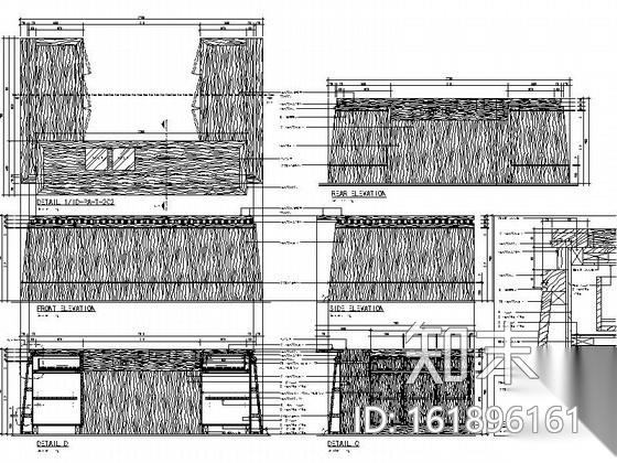 [拉萨]某中式风格假日酒店茶室室内装修施工图cad施工图下载【ID:161896161】