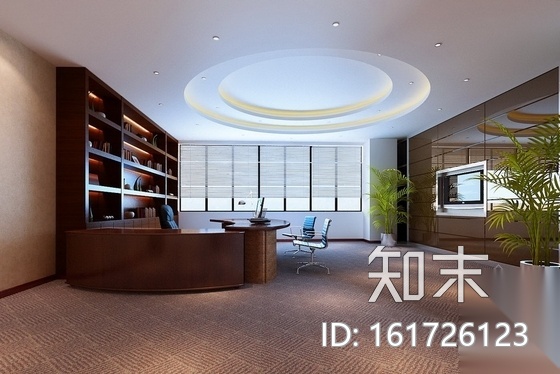 [福建]大型企业集团奢华售楼部AB区装修图（含效果）cad施工图下载【ID:161726123】