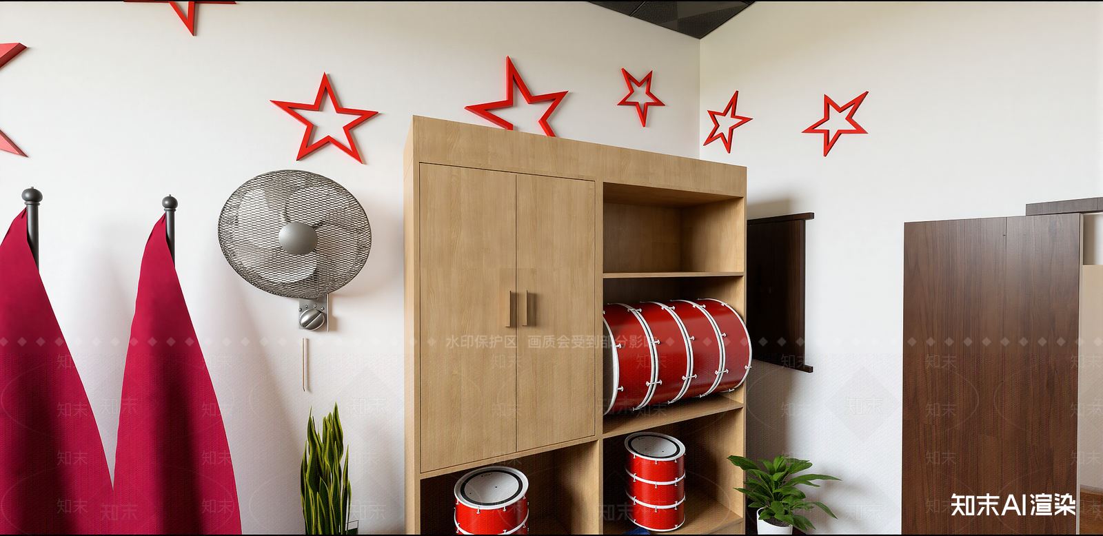现代党建室SU模型下载【ID:1216052659】