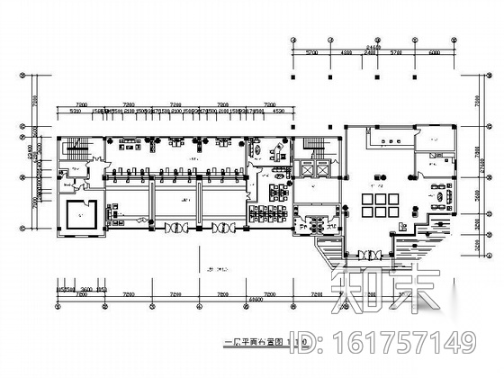 农发行楼装饰设计施工图cad施工图下载【ID:161757149】