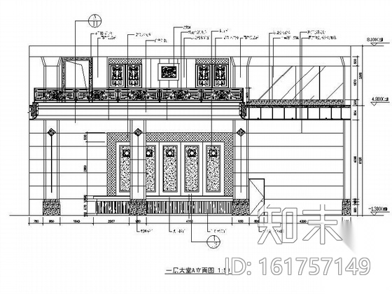 农发行楼装饰设计施工图cad施工图下载【ID:161757149】