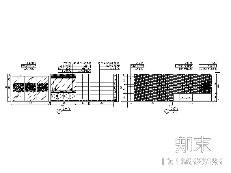 某汽车现代风格办公室设计施工图（含效果图)cad施工图下载【ID:166526195】