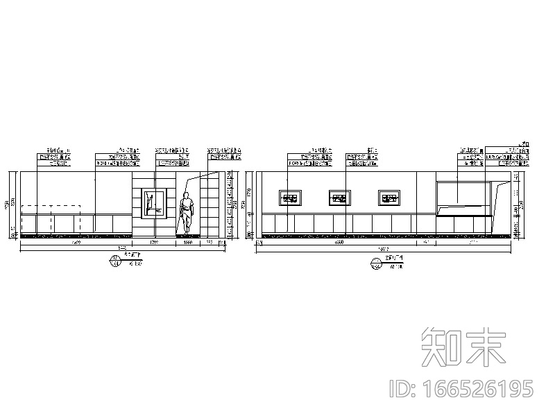 某汽车现代风格办公室设计施工图（含效果图)cad施工图下载【ID:166526195】