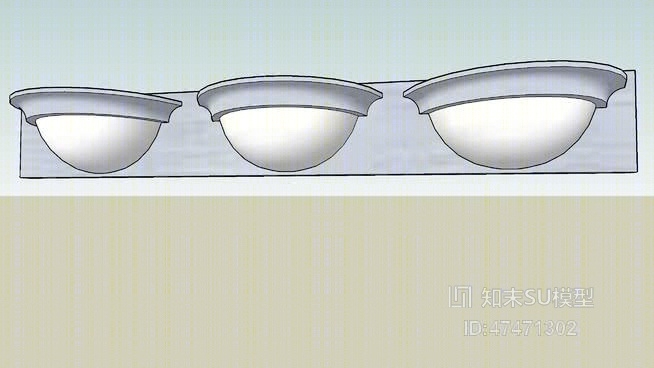 吸顶灯SU模型下载【ID:418024044】