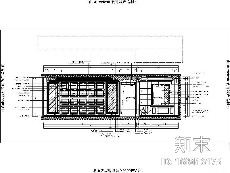 [大连]海派美式风二期样板间设计施工图（含效果图）cad施工图下载【ID:168416175】