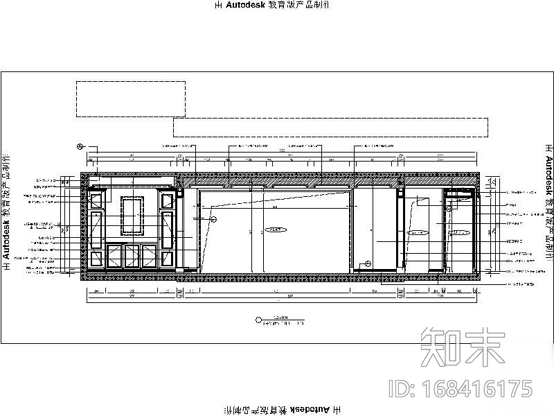 [大连]海派美式风二期样板间设计施工图（含效果图）cad施工图下载【ID:168416175】