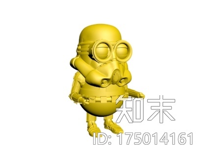 小黄人——举起手来3d打印模型下载【ID:175014161】