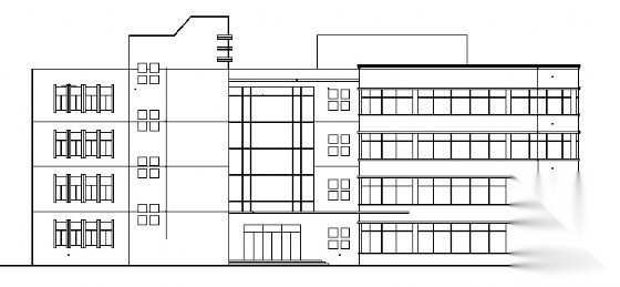 综合楼服务楼建施图cad施工图下载【ID:151465128】