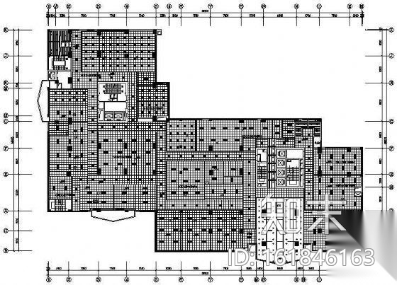 四川某大厦办公室装修图cad施工图下载【ID:161846163】