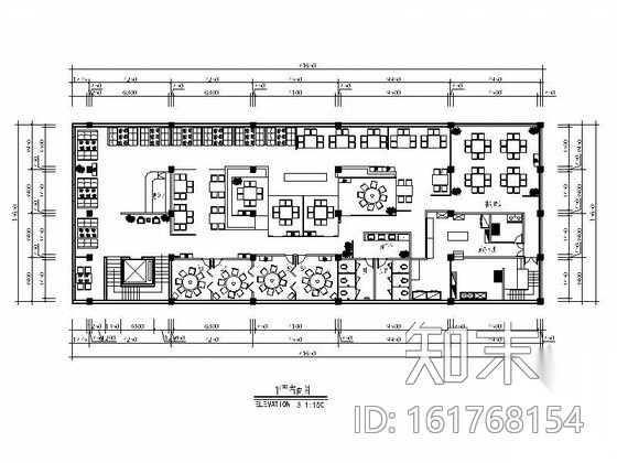 [成都]某中式火锅餐厅室内装修施工图（含效果）施工图下载【ID:161768154】