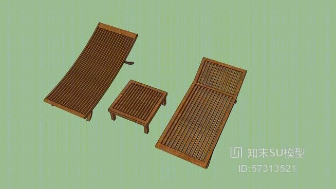 太阳床木SU模型下载【ID:57313521】