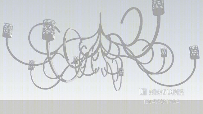 吊灯SU模型下载【ID:319218840】